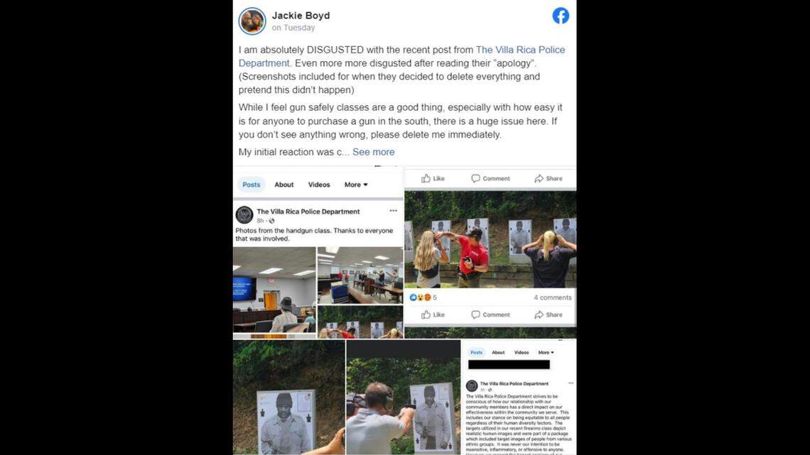 The mayor of Villa Rica, Georgia, ordered an investigation after photos of a Black man were used for target practice during a citizens handgun class hosted by the city’s police department.