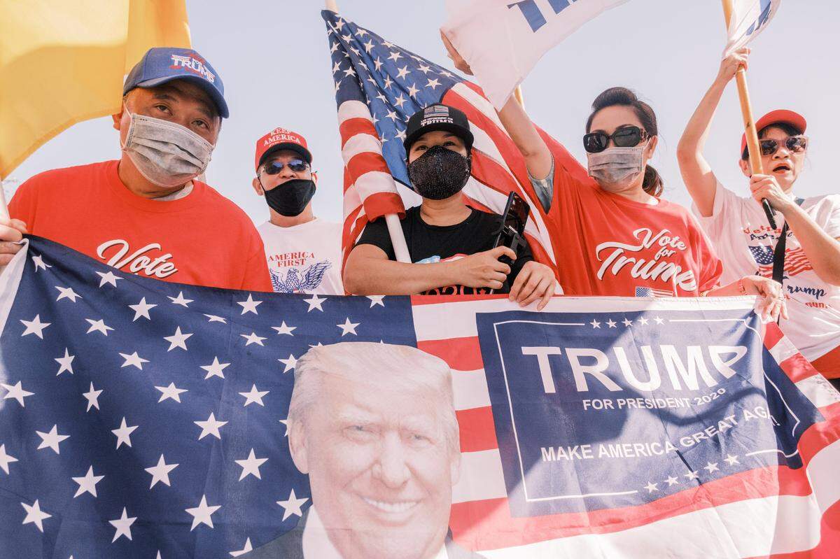 The Cross Country Caravan for Trump, a group of Vietnamese supporters of Donald Trump from around the country, gathered in Biloxi for a rally on Wednesday, Oct. 7, 2020, before continuing to Atlanta, Orlando, and finally Washington, D.C., to show their support for President Trump’s reelection bid.