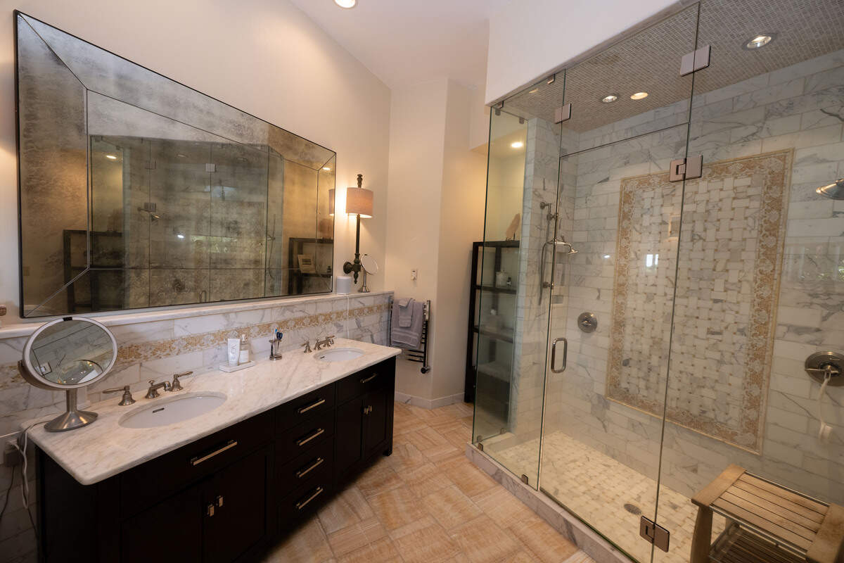 The master bathroom at Villa Del Mare at 13801 Arbor Circle in Ocean Springs on Wednesday, May 27, 2026.