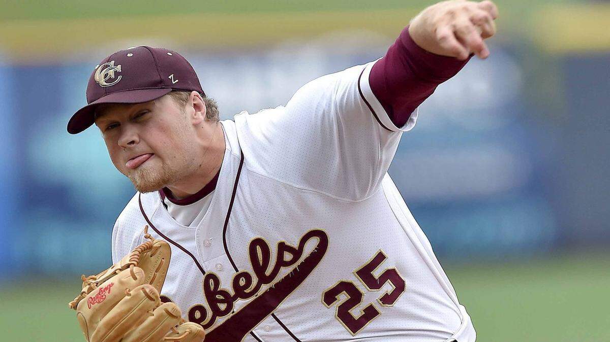 CHRIS TODD/SPECIAL TO THE SUN HERALD 
 George County pitcher Walker Robbins throws against Madison Central on Wednesday, May 18, 2016, in the MHSAA State Baseball Championships at Trustmark Park in Pearl, Miss.
