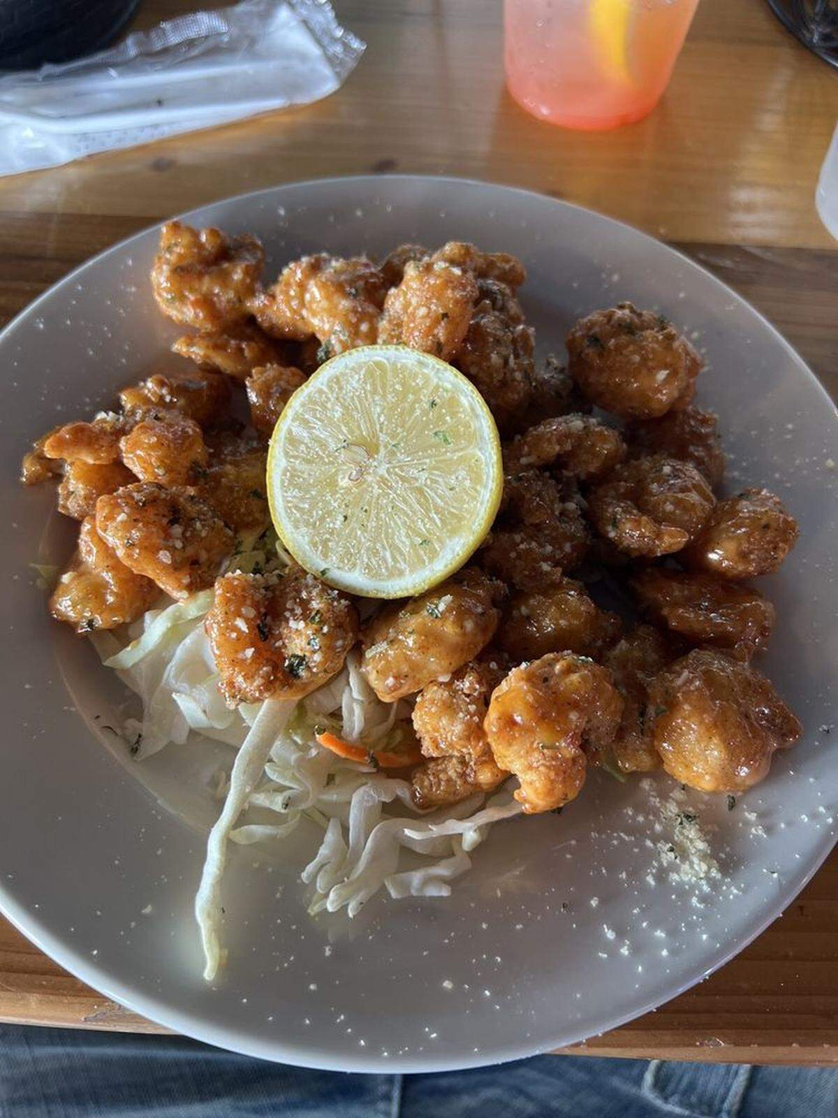 Firecracker shrimp at The Reef in Biloxi.