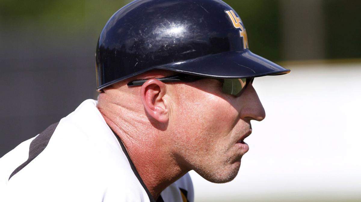 TIM ISBELL/SUN HERALD 
 Scott Berry concentrates on the game against Rice, Saturday, Apr. 23, 2016.