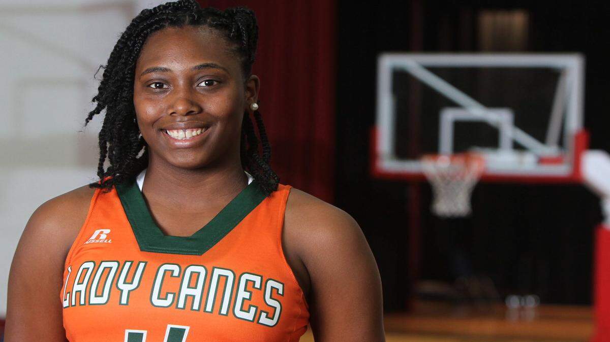 JOHN FITZHUGH/SUN HERALD 
 West Harrison's Ameshya Williams has verbally committed to Mississippi State. She can officially sign in April.