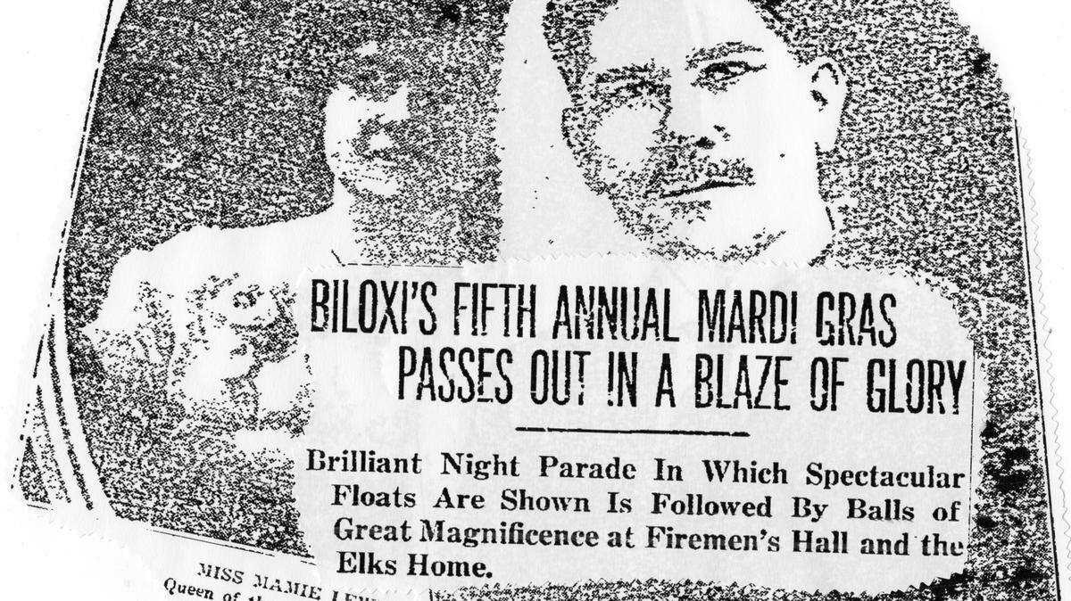 MARCH 8-9, 1916/THE DAILY HERALDA century ago, the 1916 Mardi Gras was March 7, and The Daily Herald wrote about the two cities that staged parades that day. This was the fifth year for Biloxi to have 'official' parades organized by what was then The Biloxi Carnival Association.