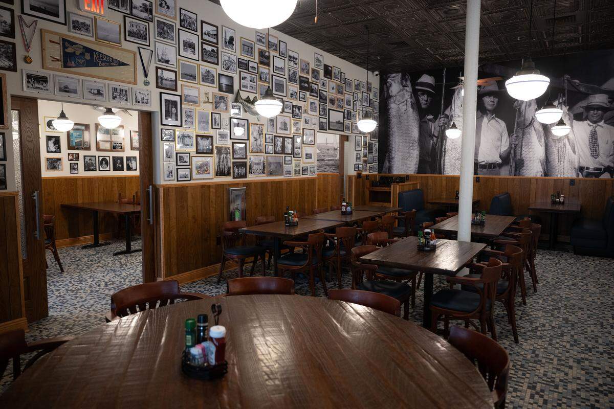 The dining space at The Downtowner in Gulfport on Thursday, May 28, 2026.