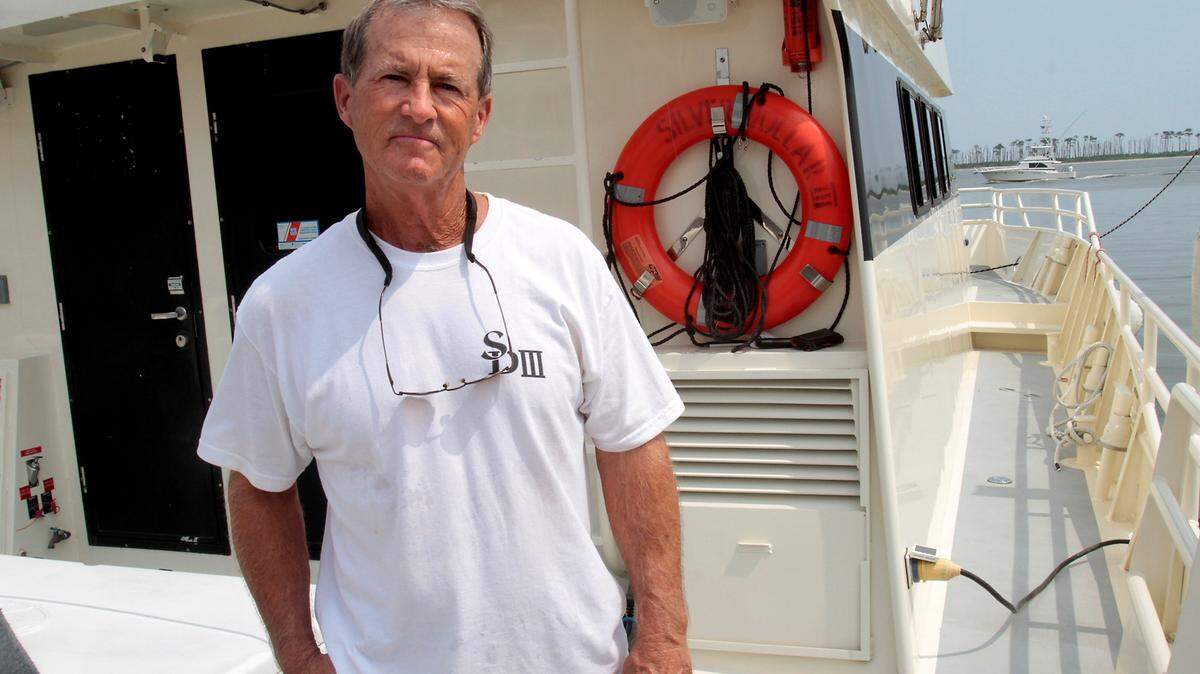 AMANDA McCOY/SUN HERALD 
 Jay Trochesset, captain of the Silver Dollar III charter boat.