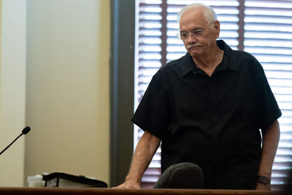 Charles H. Johnson takes the stand as a witness Thursday.