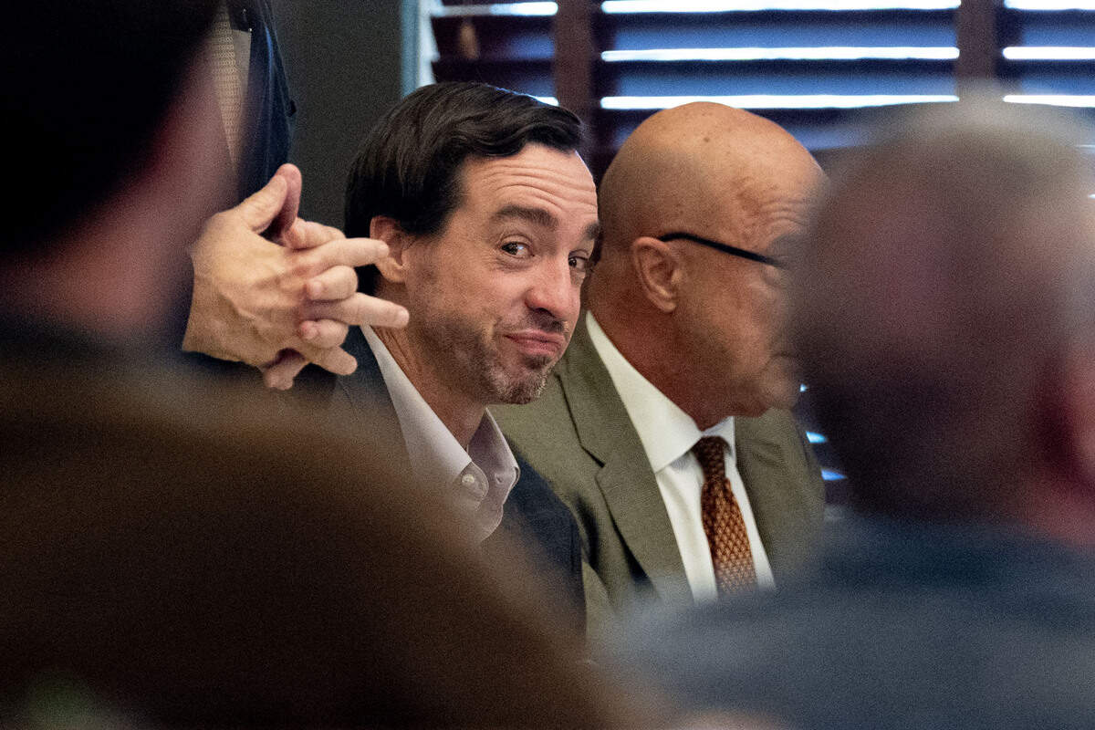 Alan Moran reacts to a statement made during a witness testimony during his trial June 11 at Hancock County Circuit Court.