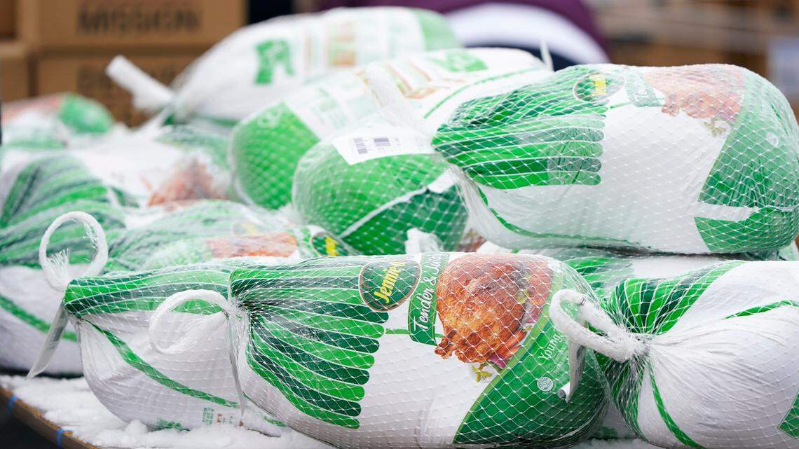 Industry experts don’t expect a shortage of Thanksgiving turkeys this year, although smaller birds may be harder to find. Buyers can also expect higher prices. (AP Photo/David Zalubowski)