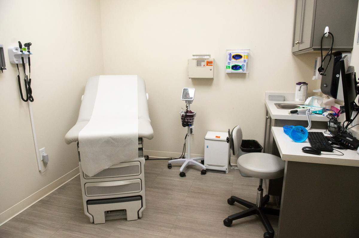 A patient room at a Memorial Health walk-in clinic in Gautier on Wednesday, Jan. 15, 2025. The Mississippi Coast has seen an increase in norovirus patients recently.