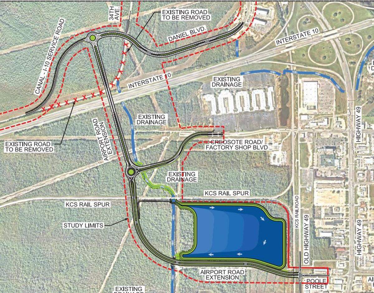 The Gulfport Connector road proposed by City of Gulfport