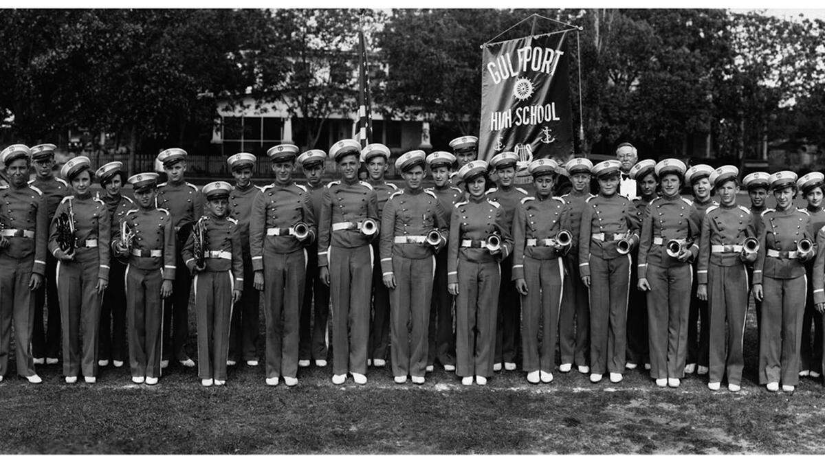 COURTESY GULFPORT HISTORICAL SOCIETY BANDThe Gulfport High School band, organized in 1930, was the pride of the city.