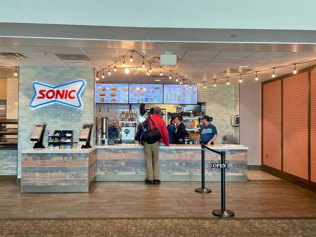 A new Sonic restaurant at Gulfport-Biloxi International Airport gives passengers a chance to get a meal or a snack before they take off or after they land.