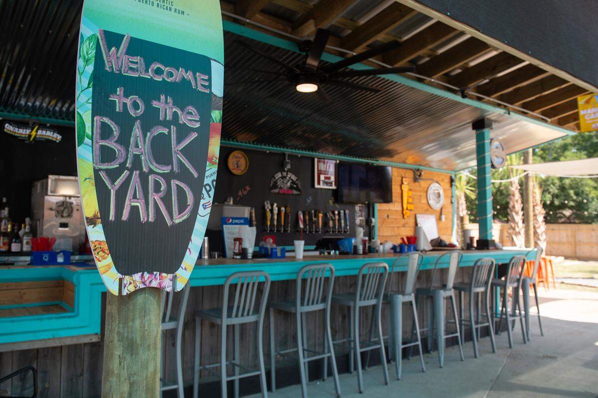 TBT Backyard Beer Garden in the Depot District at Bay St. Louis and other restaurants and bar in that area of the city get a boost from the Wednesdays at the Depot promotion held each month.