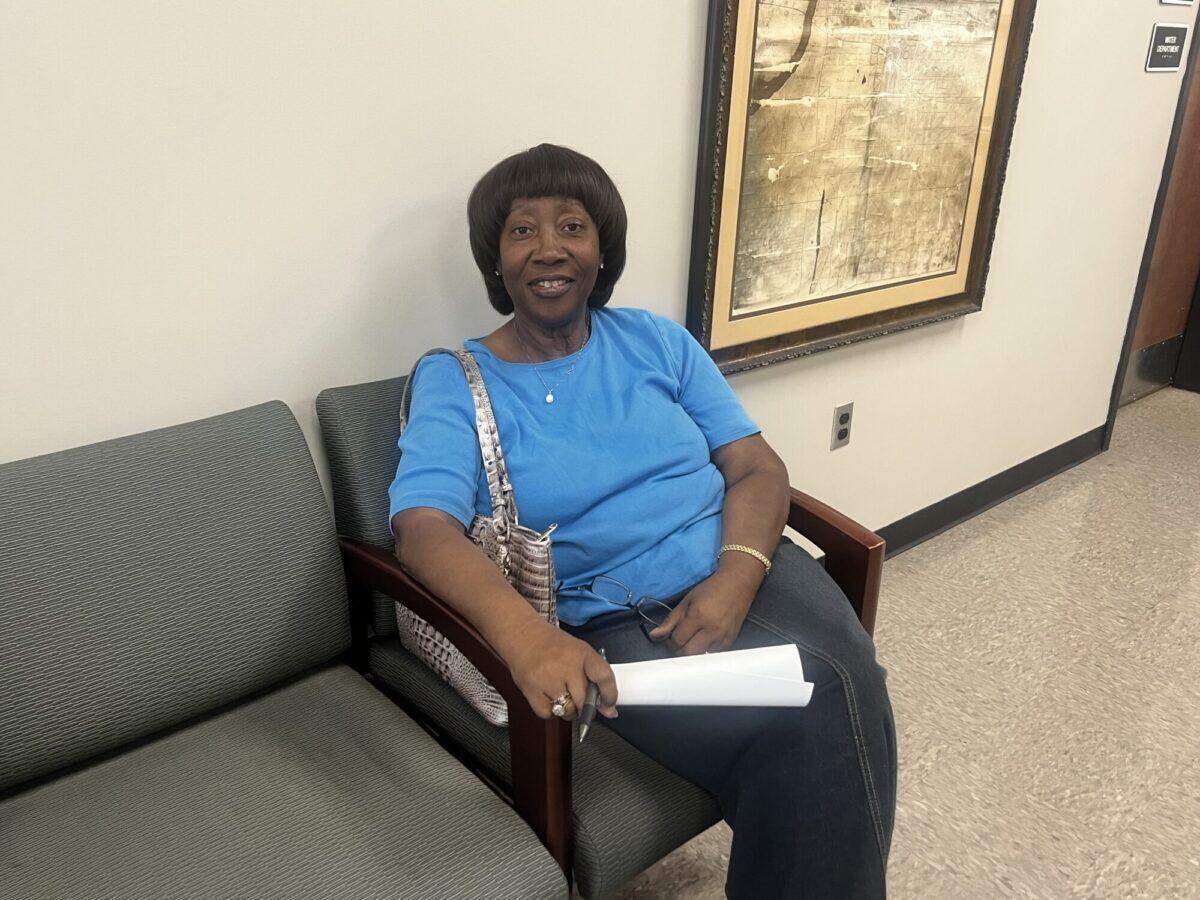 Janie Mclaurin-Wheaton was part of the first integrating class of Brandon High School. She poses for a photograph in Brandon City Hall’s lobby, July 7, 2025.