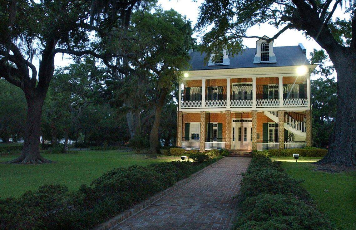 The proposed Tullis Gardens resort would include a replica of the Tullis Manor, shown here in a 1984 file photo. The building was destroyed during Hurricane Katrina.