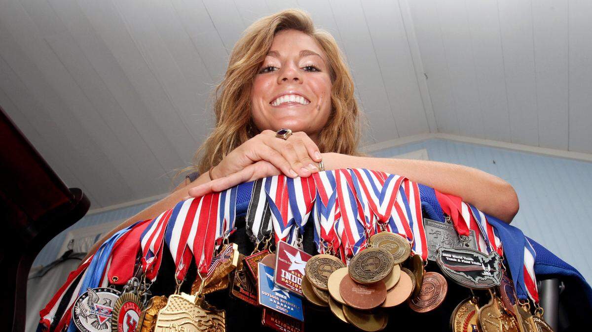 Cory McGee of Pass Christian earned 22 gold medals for the Pirates during her high school career.