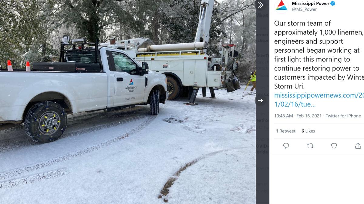 More than 35,000 Mississippi residents are still without power after a dangerous winter storm brought ice, snow and freezing rain to the state.