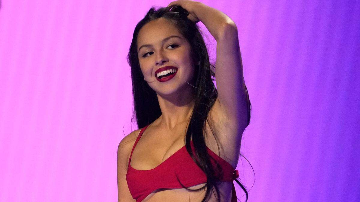 Olivia Rodrigo performs during the MTV Video Music Awards on Tuesday, Sept. 12, 2023, at the Prudential Center in Newark, N.J. (Photo by Charles Sykes/Invision/AP)