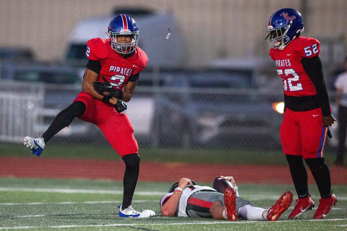 Pass Christian’s Jacques Alexander reacts after a play during a game between Pass Christian and St. Stanislaus at Francis McDonald Stadium in Pass Christian on Friday, Sept. 20, 2024.