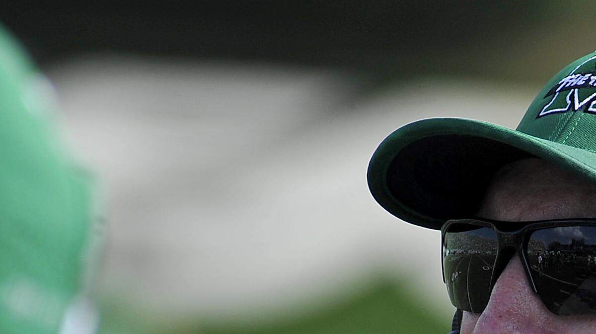 Marshall football head coach Doc Holliday watches on the sidelines during their season opening NCAA football game against Purdue in Huntington, W.Va., Sunday, Sept. 6, 2015. (AP Photo/Chris Tilley)