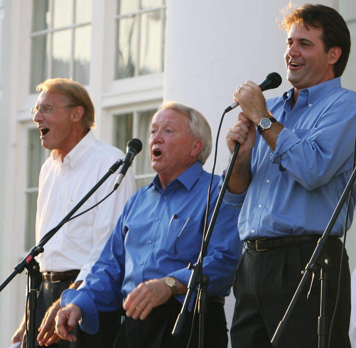 Howard Rutland of The Bibletones, center, was joined by Gene Warr, left, and Brent Warr for the sheriff’s annual Gospel Sing and Bibletones Homecoming at Gulfport High School in 2010.
