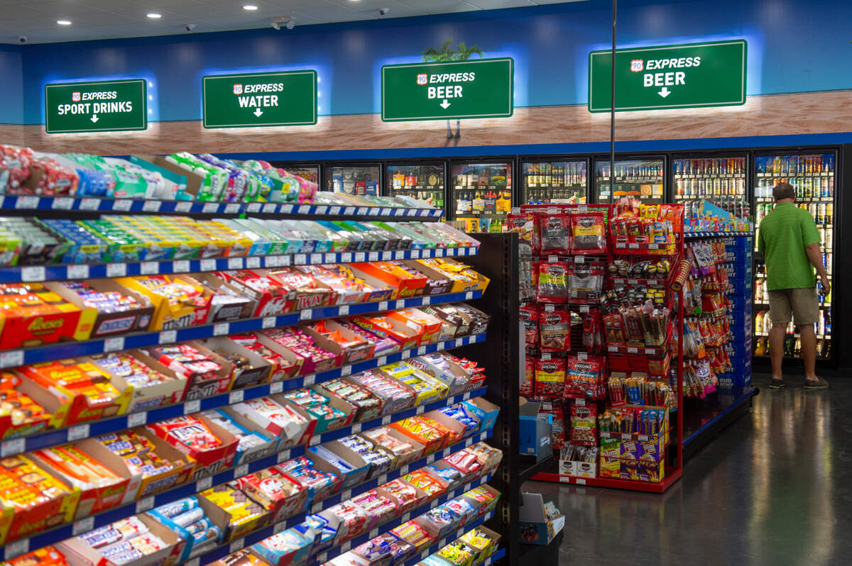 The new 90 Express gas station on Highway 90 in Biloxi. The gas station sells a variety of hot and cold foods, drinks and snacks.