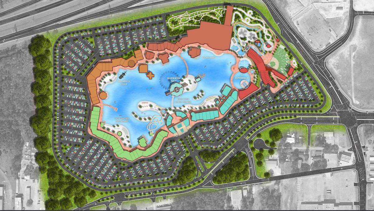 A crystal lagoon will be the centerpiece of Blue Water Beach, a Sports Illustrated resort proposed in D’Iberville.