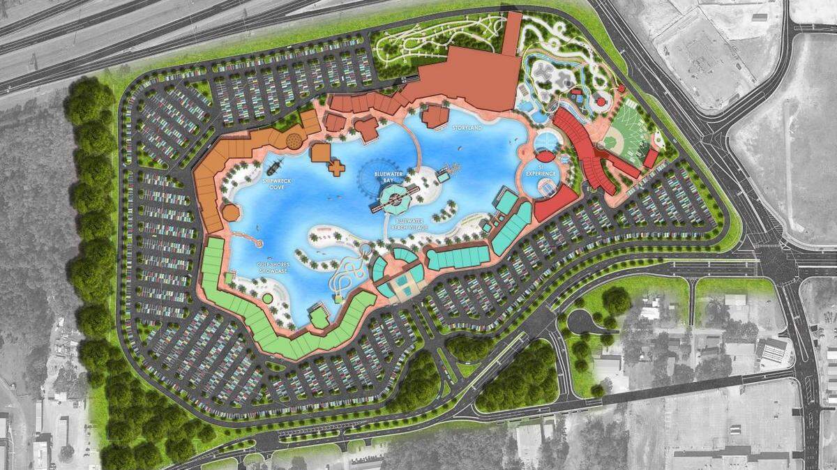 A crystal lagoon will be the centerpiece of Blue Water Beach, a Sports Illustrated resort proposed in D’Iberville.