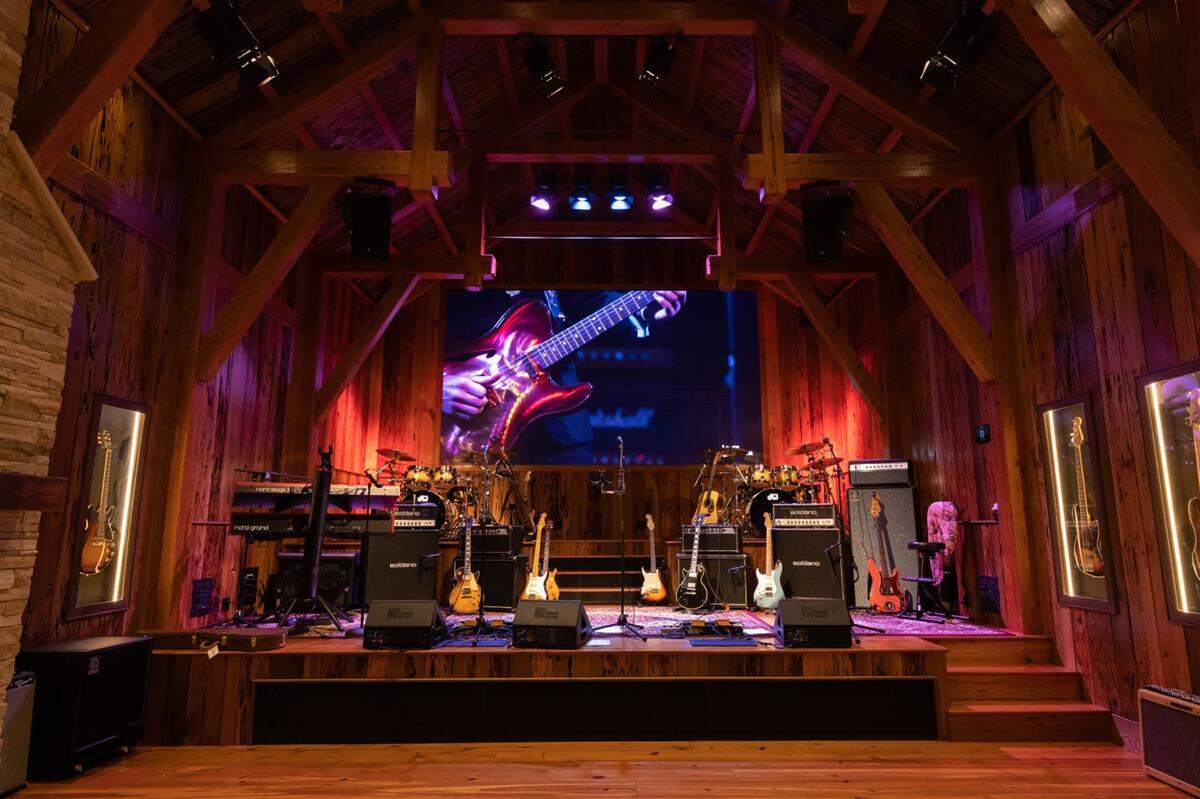 A Biloxi music studio is part of the award-winning design and build by Hunter Desporte and Chase Denmark with HD Homes.