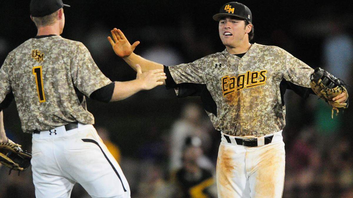 Southern Miss' Dylan Burdeaux (24) helped spark a late rally Tuesday to lift USM past Southeastern Louisiana.