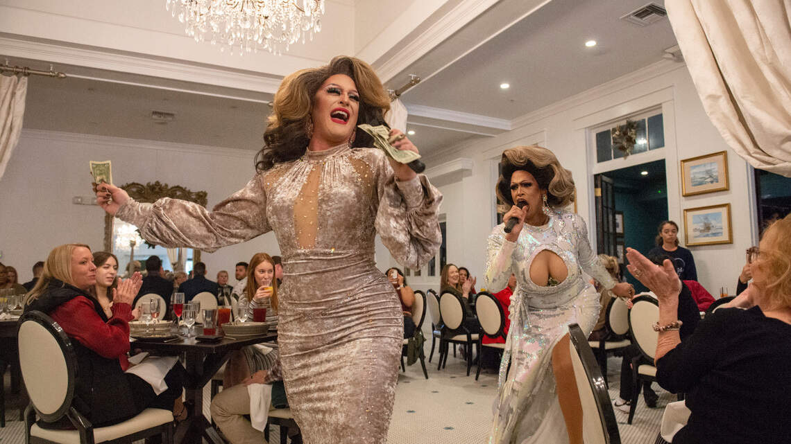 Drag queens are ‘kicking open doors’ at a wild brunch inside upscale Coast restaurant