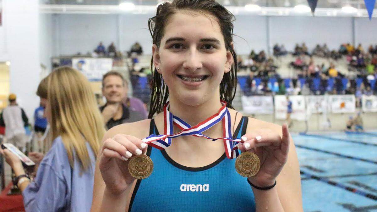 JEREMY HINDS/SPECIAL TO THE SUN HERALDKyjana Webber of Harrison Central won the 100 Freestyle and 50 Freestyle at the state swim meet on Saturday at the Tupelo Aquatic Center.