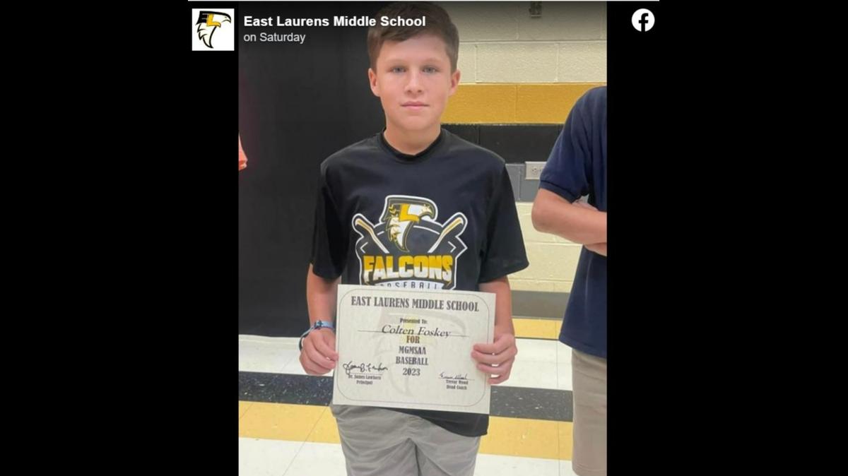 Colten Foskey, 12, died after he was thrown from a boat and trapped underneath when it hit a sandbar on the Oconee River in Georgia, authorities say.