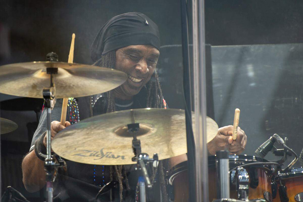 KC and The Sunshine Band performs at the inaugural show at The Sound Amphitheater in Gautier on Friday, April 12, 2024.