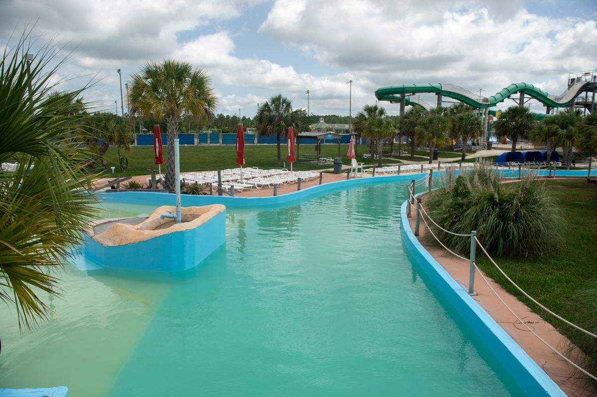 The lazy river at Gulf Islands Waterpark in Gulfport on Thursday, May 15, 2025.