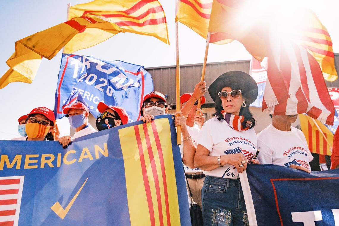 The Cross Country Caravan for Trump, a group of Vietnamese supporters of Donald Trump from around the country, gathered in Biloxi for a rally on Wednesday, Oct. 7, 2020, before continuing to Atlanta, Orlando, and finally Washington, D.C., to show their support for President Trump’s reelection bid.