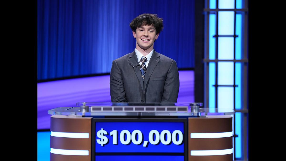 Brown University freshman Justin Bolsen of Canton, Georgia, will head to the “Jeopardy!” Tournament of Champions after winning the High School Reunion Tournament.