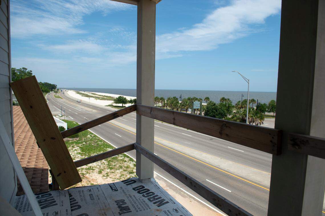 Views from The Beach House, a new development of short term rentals, in Pass Christian.