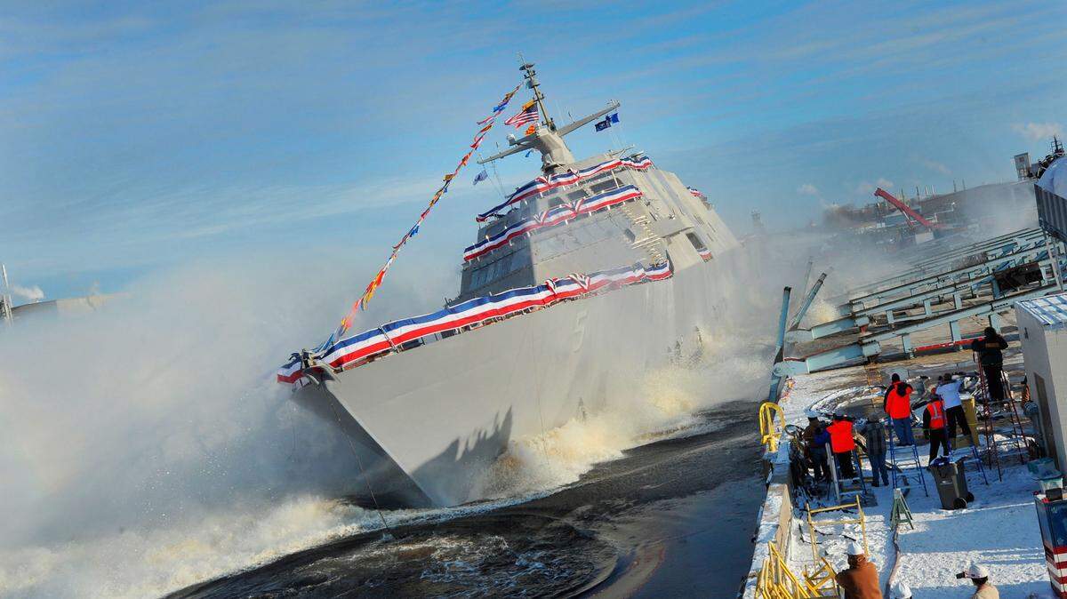 LOCKHEED MARTINThe Lockheed Martin-led industry team celebrated the launch of the nation's fifth Littoral Combat Ship, the future USS Milwaukee in 2013 at the Marinette Marine Corporation shipyard in Marinette, Wisconsin.