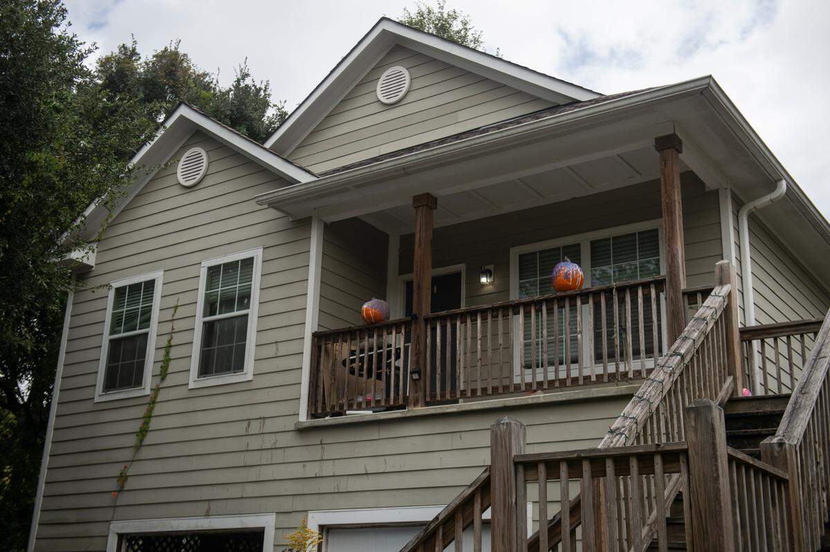 Sarah Hampton’s three-bedroom rental home in the North Street Villas subdivision on Wednesday, Oct. 25, 2023.