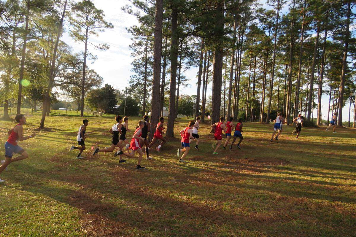 Pascagoula High School runners compete in the regional cross country meet on Oct. 26, 2021.
