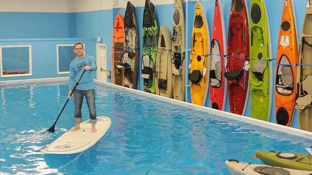 SBA 
 Mike Pornovets at his Gulfport business Everything Kayak. The company was named this year's Mississippi Small Business of the Year.