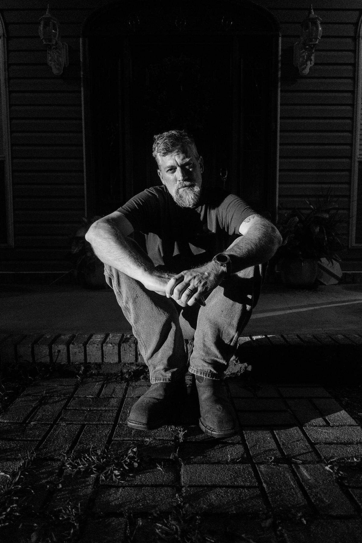 “I think you should tell him what happened,” Amy gestured toward Brett. Their dog, Emily, scratched and whined at the door, desperately wanting out, as if she sensed a need for support. ”It came down to the 2nd of April, 2017. I was sitting out in my garage one night drinking beer. I would sit out there and clean my guns. Looking up on the wall, I had an HMR, 30-06, and a 50 cal, and I was going to decide which one would hurt less if I decided to put a bullet in my head.” I could hear their son Jackson inside playing with his grandmother as Brett spoke. ”That’s when I got a call from Mike.” Mike is one of Brett’s closest friends. And he cares about Brett deeply. The second time I showed up to interview Brett, Mike immediately walked to my car to question who I was. Only after Brett waved to Mike that I was welcome did he let his guard down. ”He had no idea what was going through my head, but we talked for almost 3 hours. It was the start of our woodworking business.” I was admittedly taken aback. ”Oh yeah, that was gonna be the end of my life, that night. But he called out of the blue and started talking about woodworking. I invited him out. It was a purpose..it gave me purpose.”