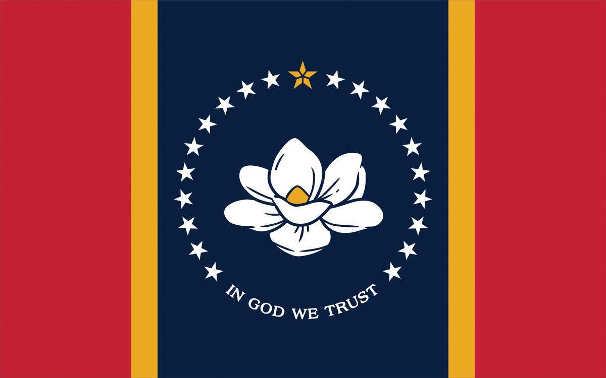 The final version of the flag picked by the Mississippi State Flag Commission that will go before voters on Nov. 3.