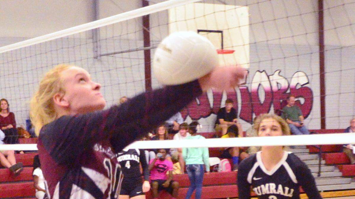 BRIAN LAMAR/SPECIAL TO THE SUN HERALD 
 Long Beach's Payton Tillman returns the ball during their Class II playoffs against Sumrall at Long Beach High School Oct. 20, 2015.