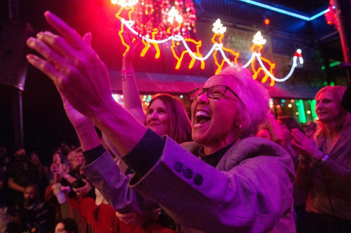 Fans cheer during Chapel Hart’s peformance at Ground Zero Blues Club in Biloxi on Wednesday, Nov. 30, 2022.