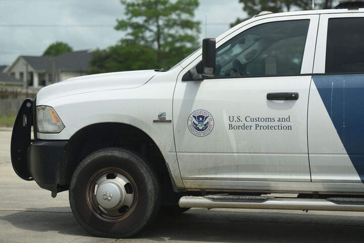 A U.S. Customs and Border Protection car is parked in Gulfport on May 2, 2025. 