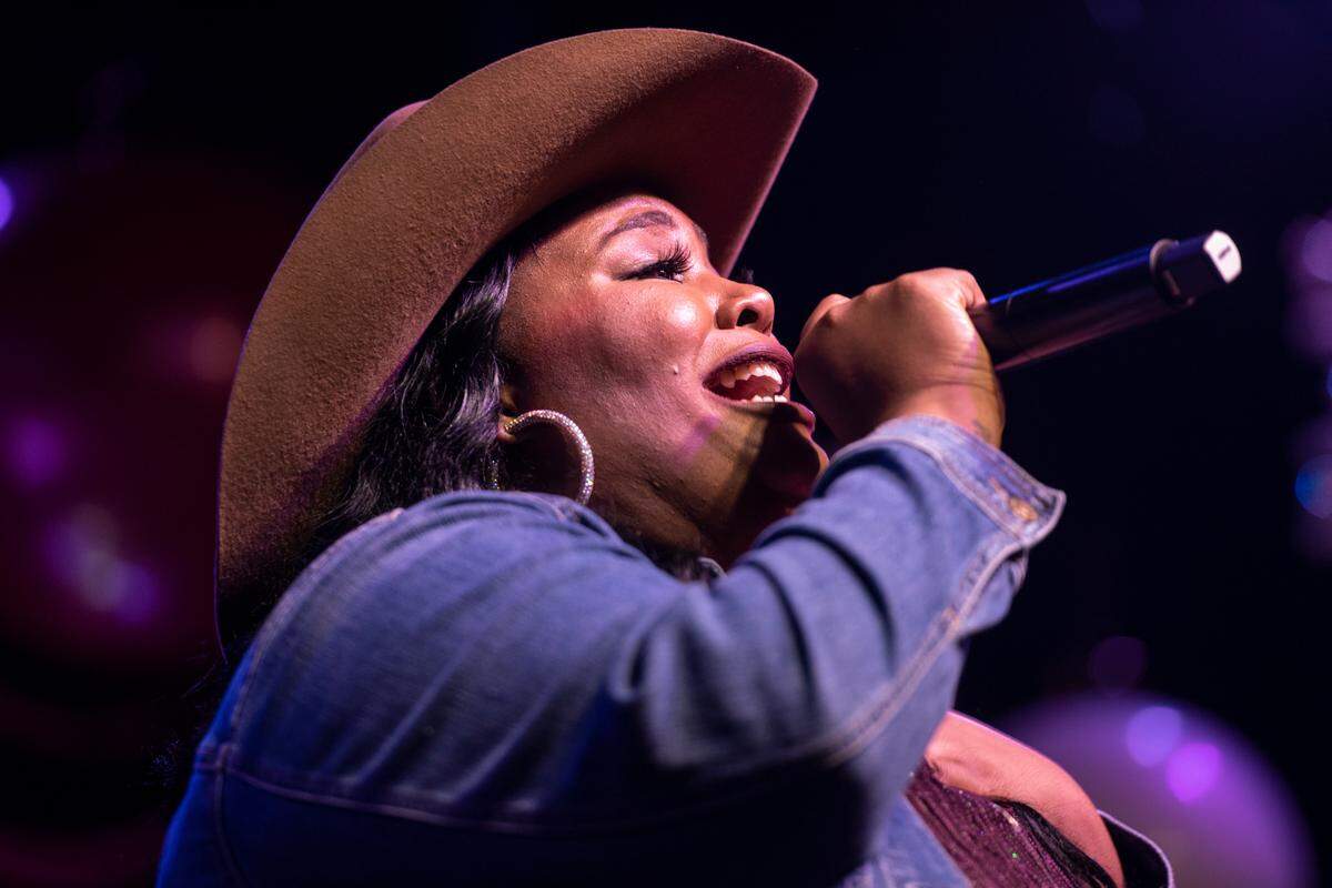 Chapel Hart’s Danica Hart during the Chapel Hart show at Ground Zero Blues Club in Biloxi on Wednesday, Nov. 30, 2022.