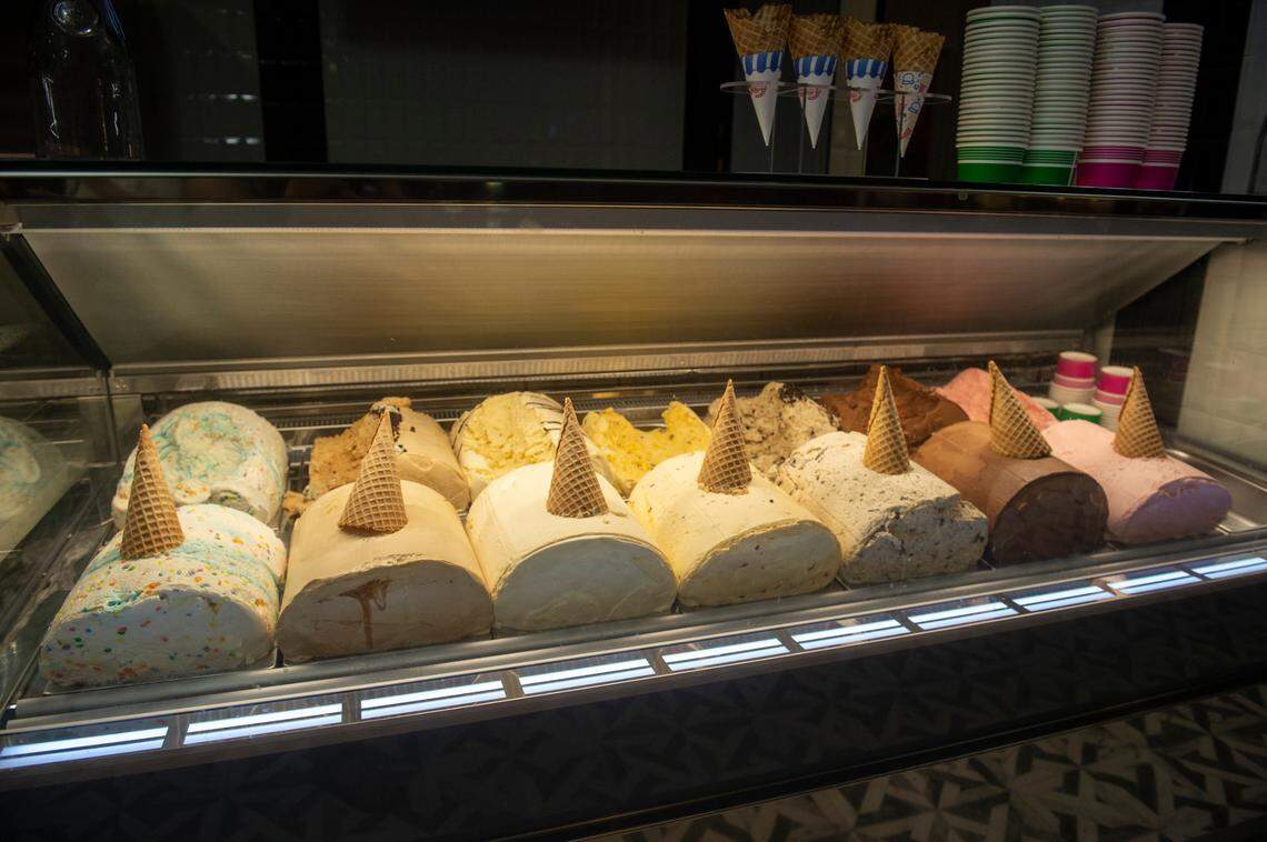 Scoops is an ice cream spot in the former buffet space at Harrah’s Gulf Coast in Biloxi.